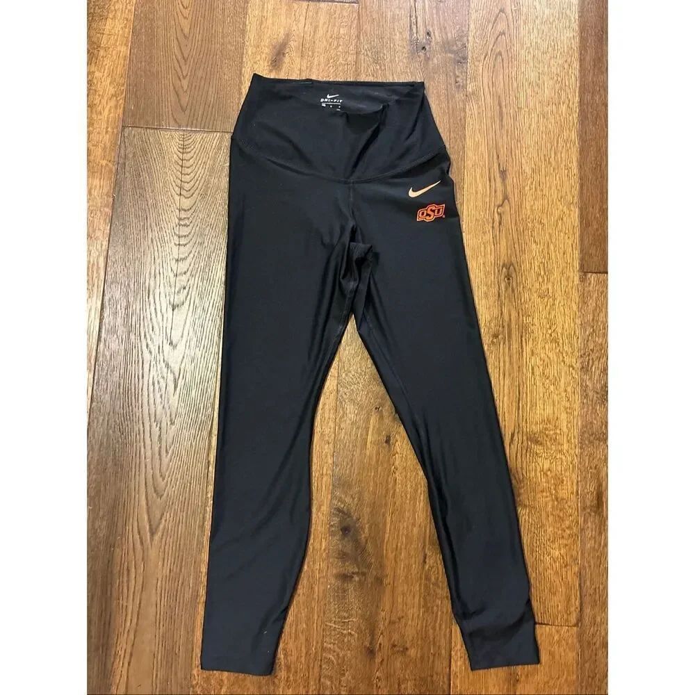 Nike dri fit OSU OK state Cowboys black leggings M